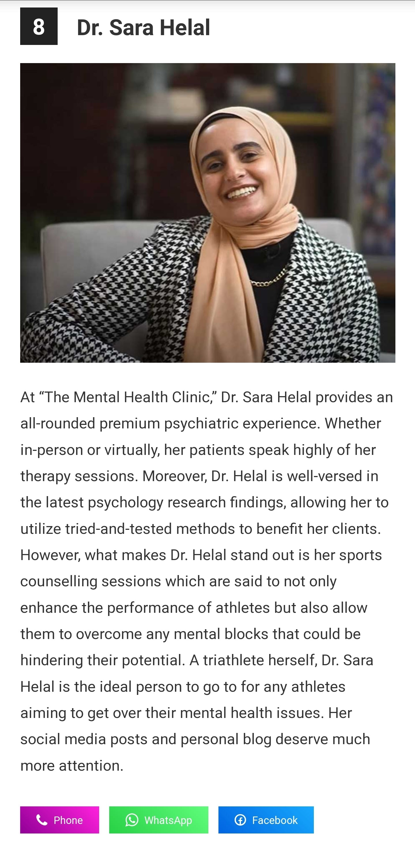 Top therapists in Egypt